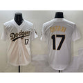 seanshop Los Angeles Dodgers #17 Shohei Ohtani White Gold  Limited Stitched Jersey