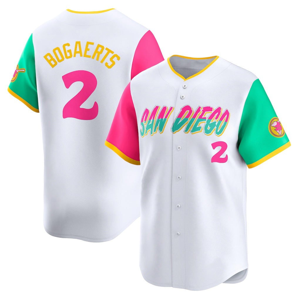 seanshop  San Diego Padres #2 Xander Bogaerts White  City Connect Limited Player Jersey