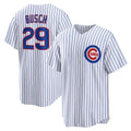 seanshop  Chicago Cubs #29 Michael Busch White  Home Replica Jersey