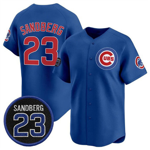 seanshop  Chicago Cubs #23 Ryne Sandberg Royal  'Ryne Sandberg Tribute' Vapor Limited V2 Stitched Jersey