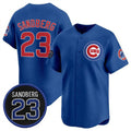 seanshop  Chicago Cubs #23 Ryne Sandberg Royal  'Ryne Sandberg Tribute' Vapor Limited V2 Stitched Jersey