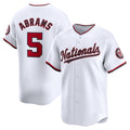 seanshop   Washington Nationals #5 CJ Abrams White  Home Limited Player Jersey