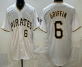 seanshop  Pittsburgh Pirates #6 Konnor Griffin White  Limited Jersey