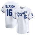 seanshop  Kansas City Royals #16 Bo Jackson White  Home Limited Player Jersey
