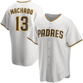 seanshop  San Diego Padres #13 Manny Machado White  Home Replica Player Jersey