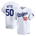 seanshop Los Angeles Dodgers #50 Mookie Betts White  Home Limited Player Jersey