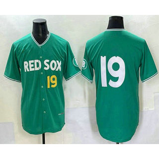 seanshop Boston Red Sox #19 Roman Anthony Green  2025 City Connect Limited Jersey