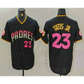 seanshop  San Diego Padres #23 Fernando Tatis Jr Number Black  20th Anniversary Cool Base Stitched Jersey