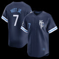 seanshop  Kansas City Royals #7 Bobby Witt Jr.Navy  City Connect Limited Player Jersey
