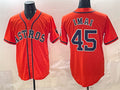 seanshop Houston Astros #45 Tatsuya Imai Orange  Cool Base Stitched Jersey