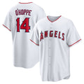 seanshop Los Angeles Angels #14 Logan O'Hoppe White  Home Replica Jersey