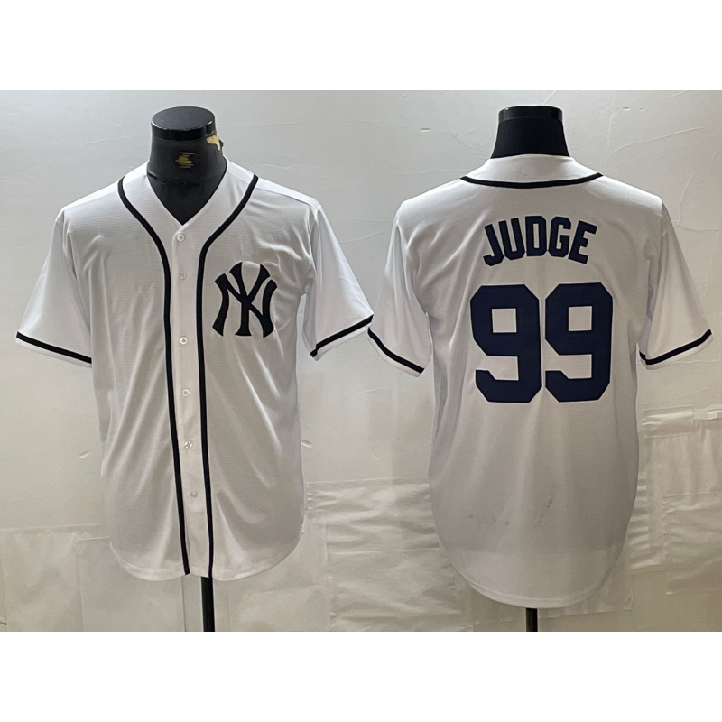 seanshop  New York Yankees #99 Aaron Judge White  Fashion Cool Base Jersey