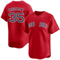 seanshop Boston Red Sox #35 Garrett Crochet Red  2024 Alternate Limited Stitched Jersey