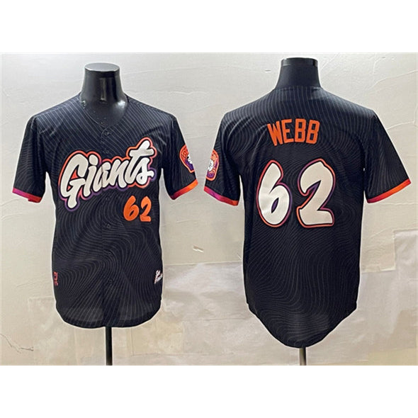 seanshop  San Francisco Giants #62 Logan Webb Black  Anthracite 2025 City Connect Limited Stitched Jersey