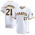 seanshop  Pittsburgh Pirates #21 Roberto Clemente White  Home Limited Stitched Jersey