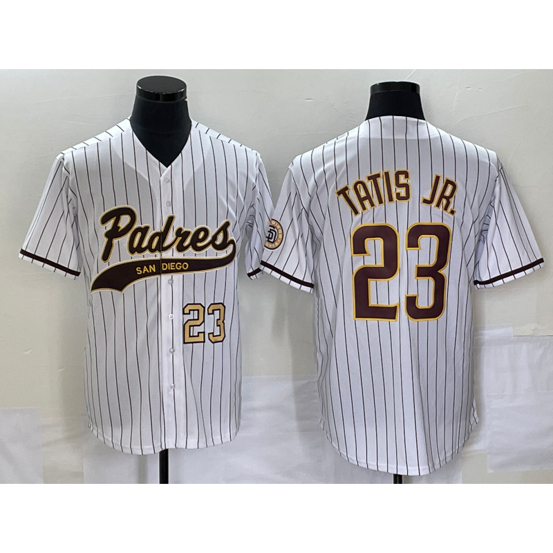 seanshop  San Diego Padres #23 Fernando Tatis Jr Number White  NEW 2023 Cool Base Stitched Jersey