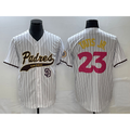 seanshop  San Diego Padres #23 Fernando Tatis Jr White  NEW 2023 City Connect Cool Base Stitched Jersey