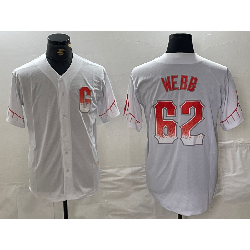 seanshop  San Francisco Giants #62 Logan Webb White  City Connect Stitched Cool Base Jersey