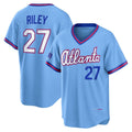 seanshop Atlanta Braves #27 Austin Riley Powder Blue  2026 City Connect Stadium Jersey