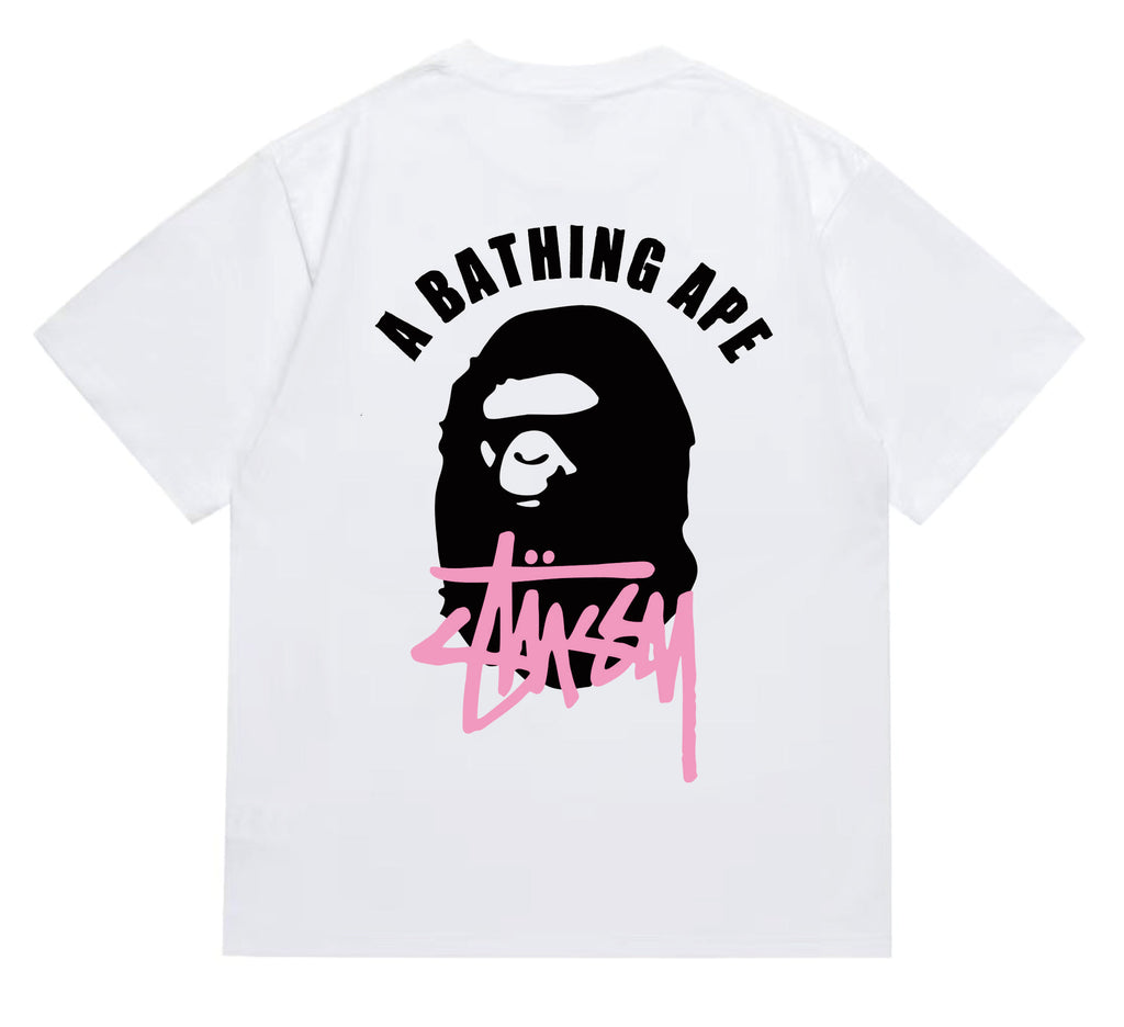 T-shirts high-end trendy short-sleeve short-sleeve unisex letter print