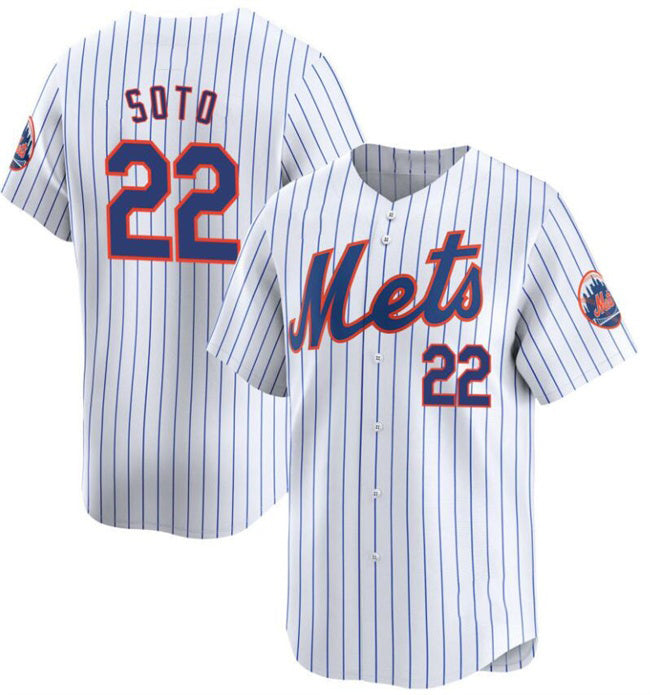 seanshop  New York Mets #22 Juan Soto White  Home Limited Stitched Jersey