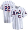 seanshop  New York Mets #22 Juan Soto White  Home Limited Stitched Jersey
