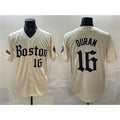seanshop Boston Red Sox #16 Jarren Duran Cream  Gothic Vapor Limited Stitched Jersey