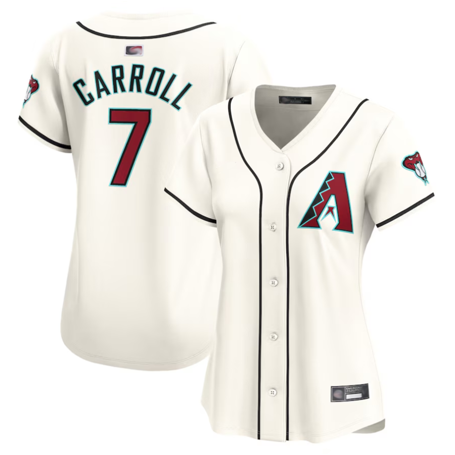 Seanshop A.Diamondbacks #7 Corbin Carroll Player Cream Home Limited Personalized Stitched Jerseys