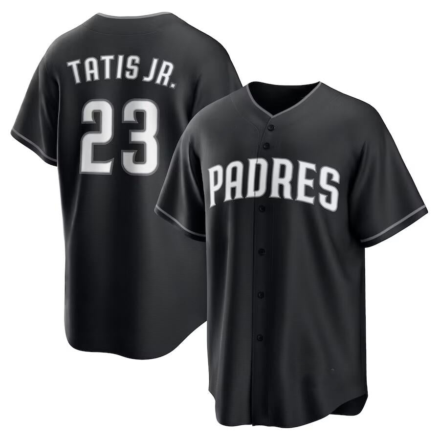 seanshop  San Diego Padres #23 Fernando Tatis Jr. Black  Limited Stitched Jersey