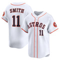 seanshop Houston Astros #11 Cam Smith White  Home Limited Player Jersey