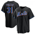 seanshop  New York Mets #31 Mike Piazza Black  2022 Cool Base Stitched Jersey