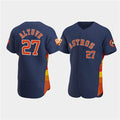seanshop Houston Astros #27 Jose Altuve Navy  60th Anniversary Flex Base Stitched Jersey