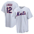 seanshop  New York Mets #12 Francisco Lindor White  Home Replica Player Jersey