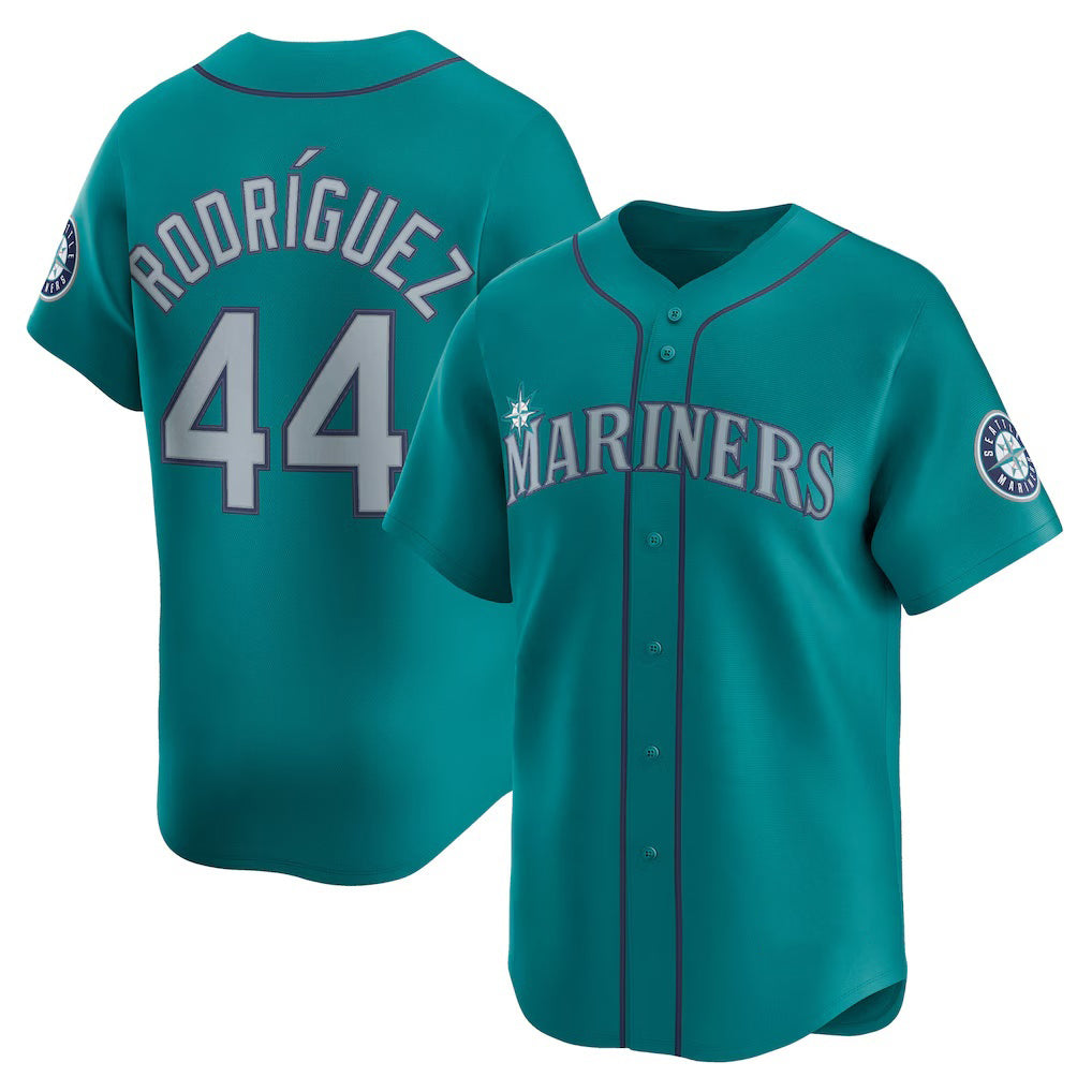 seanshop  Seattle Mariners #44 Julio Rodr¨ªguez Teal  Alternate Limited Player Jersey