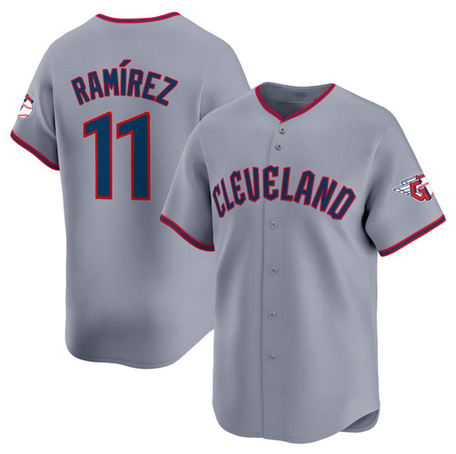 seanshop  Cleveland Guardians #11 Jose Ramirez Gray  2025 Alternate Limited Stitched Jersey