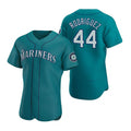 seanshop  Seattle Mariners #44 Julio Rodr¨ªguez Aqua  Flex Base Stitched Jersey