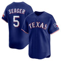 seanshop  Texas Rangers #5 Corey Seager Royal  Alternate 2 Limited Jersey