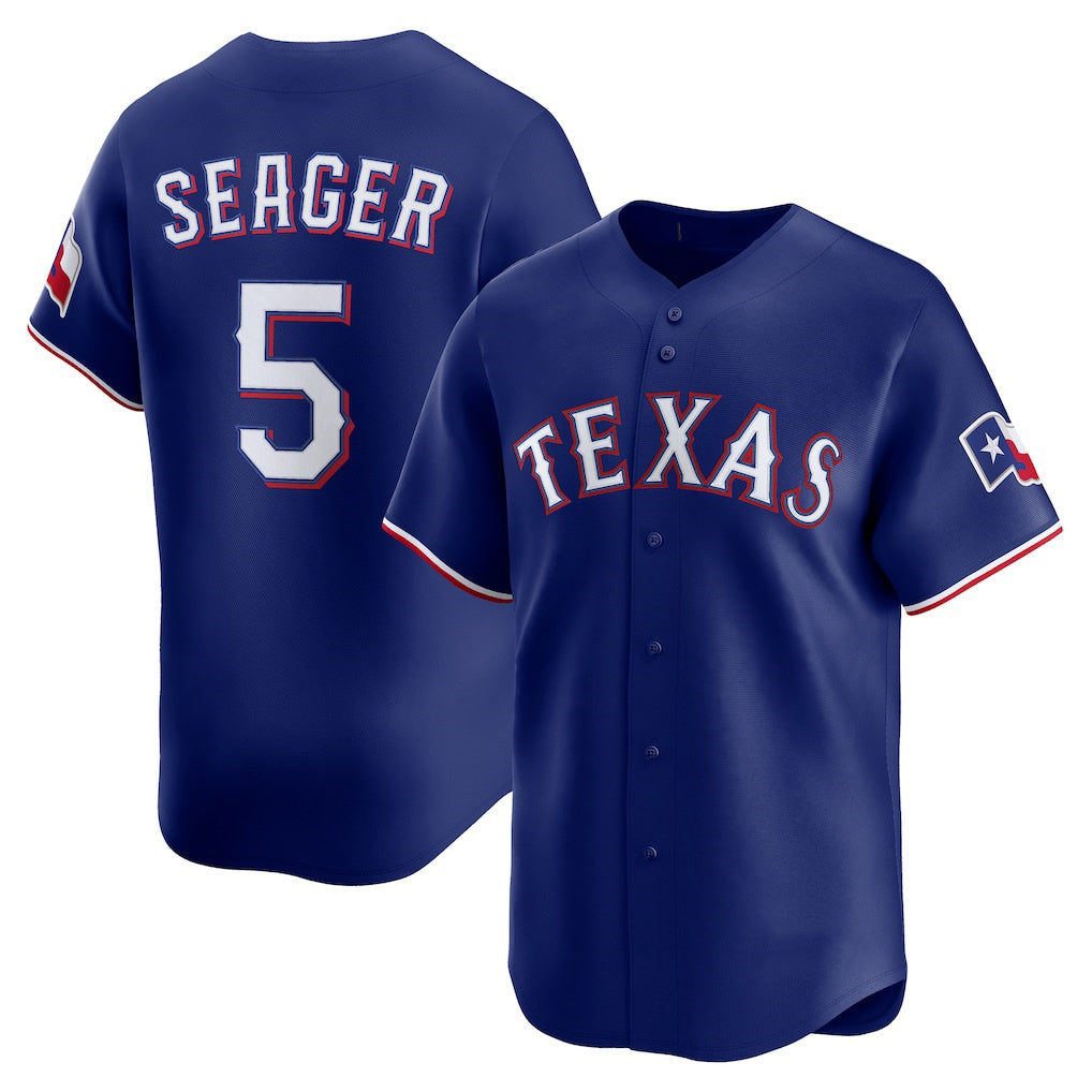 seanshop  Texas Rangers #5 Corey Seager Royal  Alternate 2 Limited Jersey