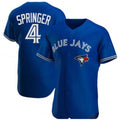 seanshop   Toronto Blue Jays #4 George Springer Royal  Flex Base Stitched Jersey