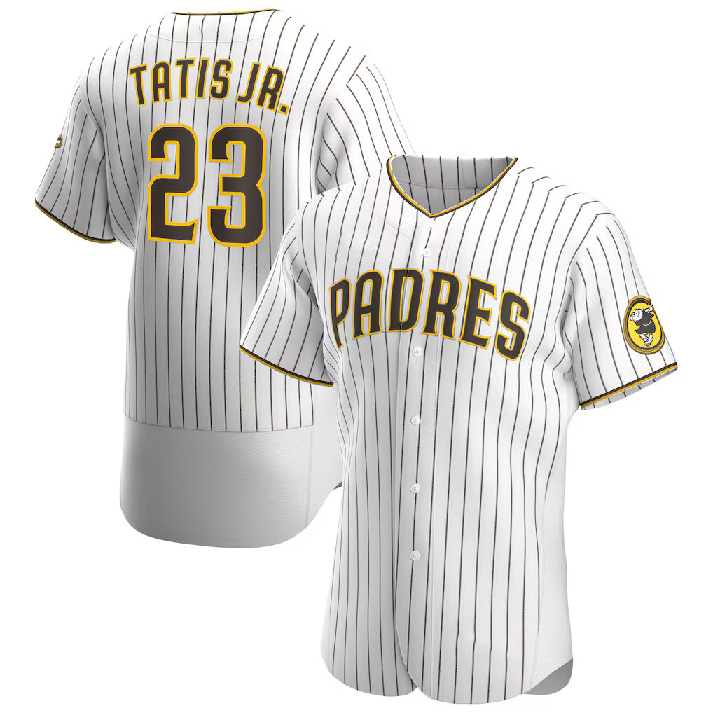 seanshop  San Diego Padres #23 Fernando Tat¨ªs Jr. White-Brown  Home Authentic Player Jersey