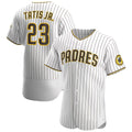 seanshop  San Diego Padres #23 Fernando Tat¨ªs Jr. White-Brown  Home Authentic Player Jersey
