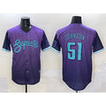 seanshop  Arizona Diamondbacks #51 Randy Johnson Purple  2025 City Connect Limited Stitched Jersey