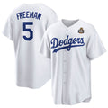 seanshop Los Angeles Dodgers #5 Freddie Freeman White  2024 World Series Cool Base Stitched Jersey