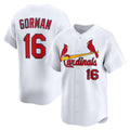 seanshop  St. Louis Cardinals #16 Nolan Gorman White  Home Limited Player Jersey