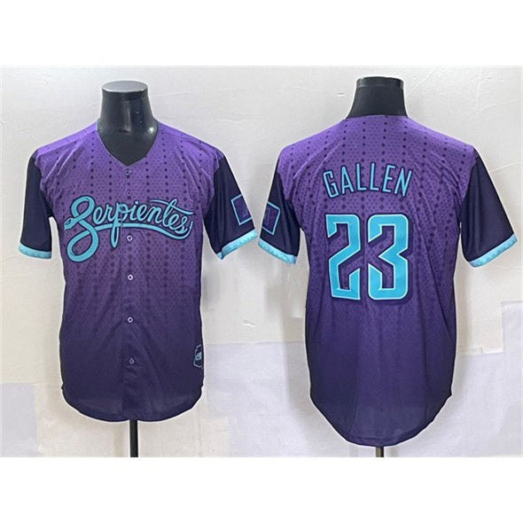 seanshop  Arizona Diamondbacks #23 Zac Gallen Purple  2025 City Connect Limited Stitched Jersey