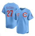 seanshop  Chicago Cubs #27 Seiya Suzuki Blue  2024-25 2nd Alternate Limited Stitched Jersey