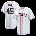 seanshop Houston Astros #45 Tatsuya Imai White  Home Replica Jersey