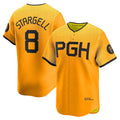 seanshop  Pittsburgh Pirates #8 Willie Stargell Gold  City Connect Limited Player Jersey