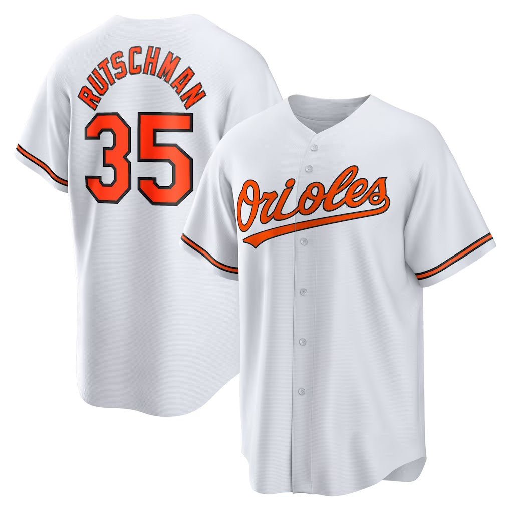seanshop Baltimore Orioles #35 Adley Rutschman White  Replica Player Jersey