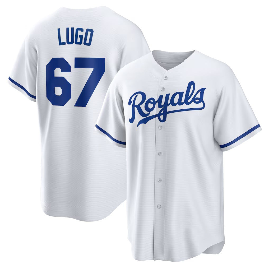seanshop  Kansas City Royals #67 Seth Lugo White  Home Replica Jersey